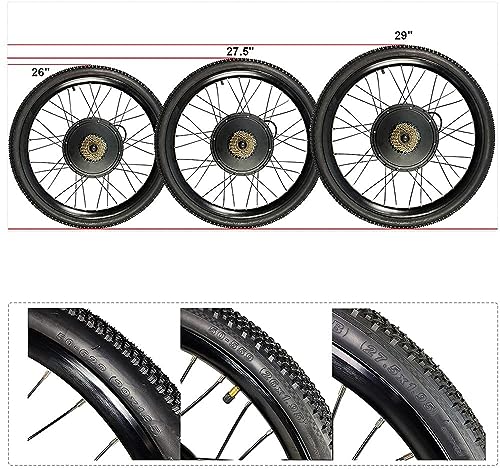 48V 1500W Front 27.5 Electric Bicycle Motor Conversion Kit H789