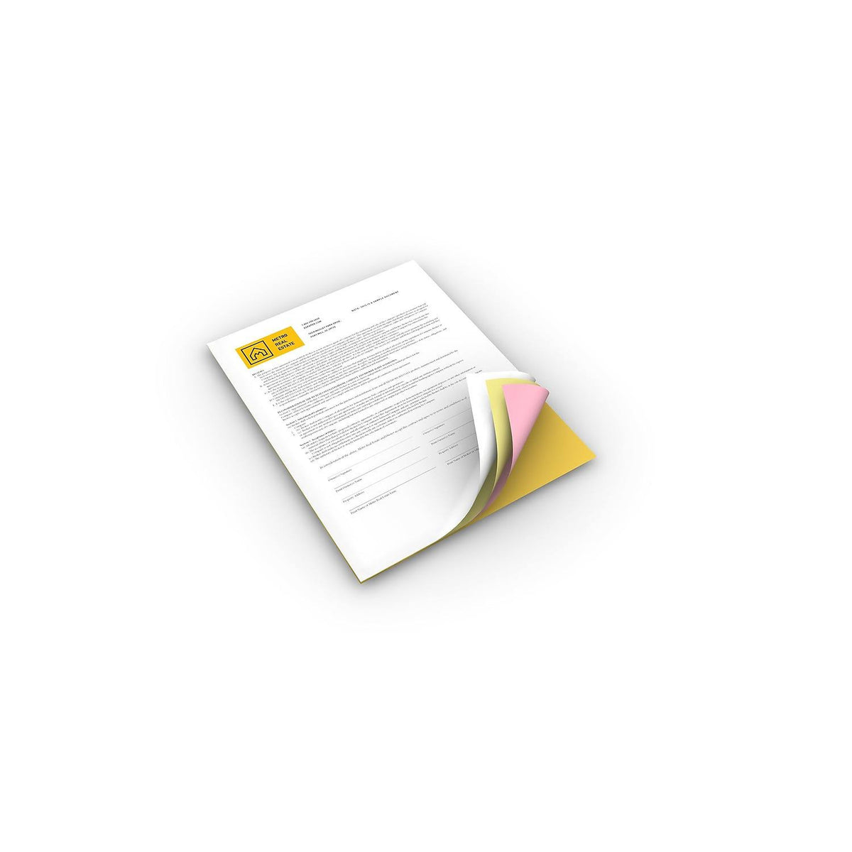 4-Part Straight Carbonless Paper Z318334
