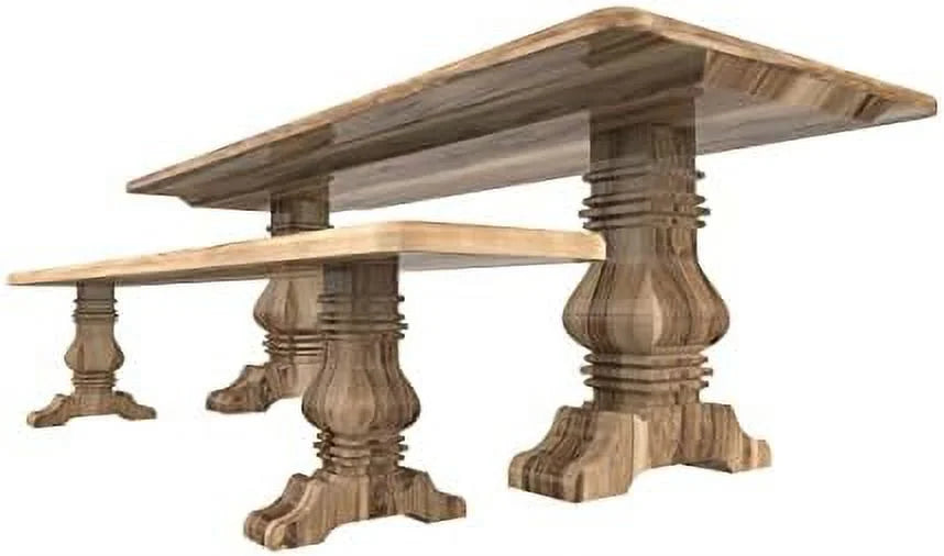 16 inch Wood Pedestal Base, Pack of Two Q424066