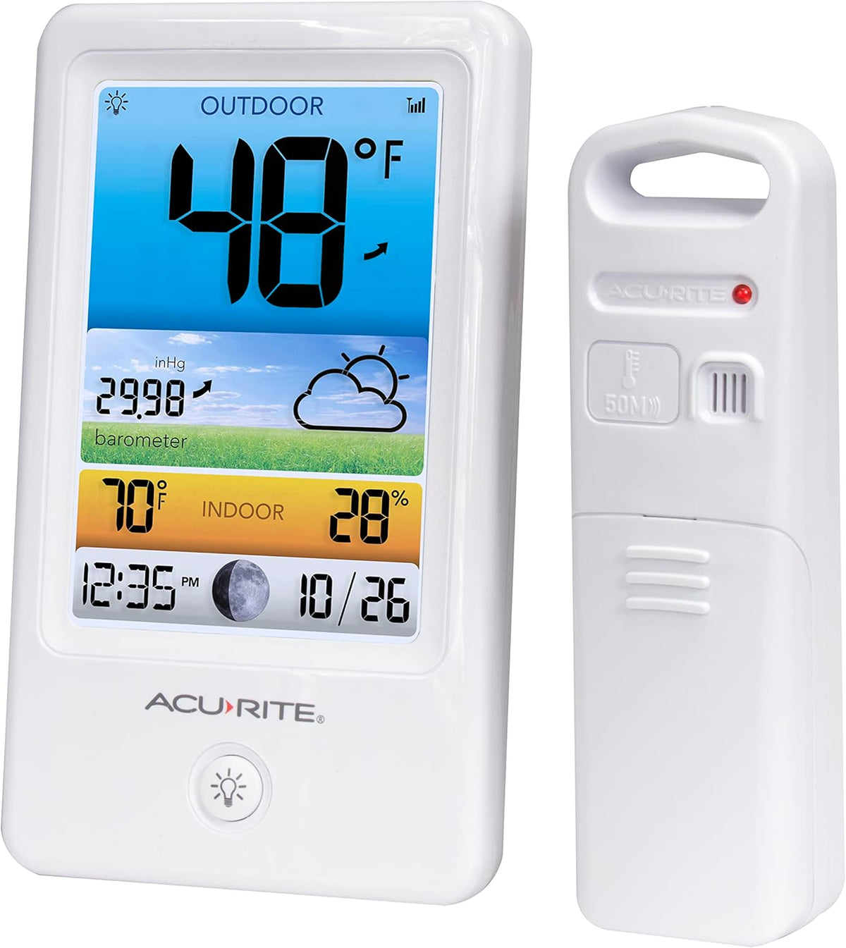 Color Weather Station with Temperature, Humidity and Forecast V39610