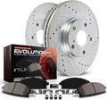 Carbon-Fiber Ceramic Brake Pad and Drilled and Slotted Rotor Kit L6122