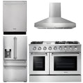 48 Gas Range, Range Hood, Refrigerator with Water and Ice Dispenser, Dishwasher B294