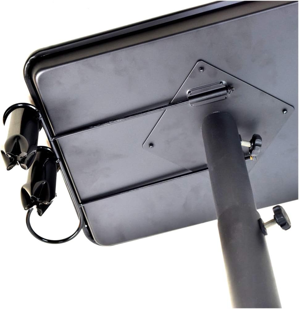 Aluminum Salon Tray with Accessory Caddy Rolling Trolley E709