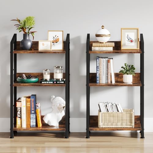 3-Tier Wood Metal Bookshelf W5925