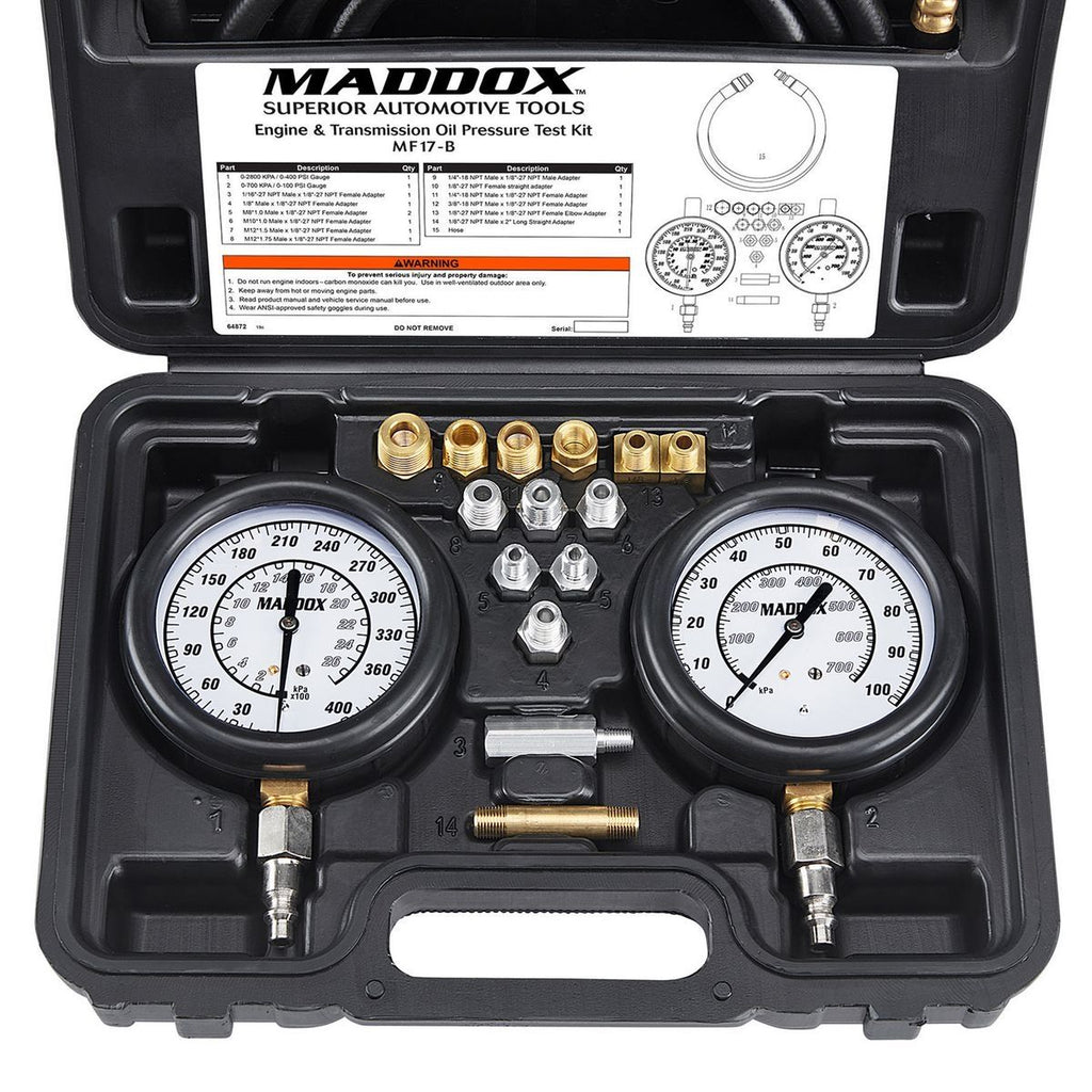 Engine and Transmission Oil Pressure Test Kit D518294