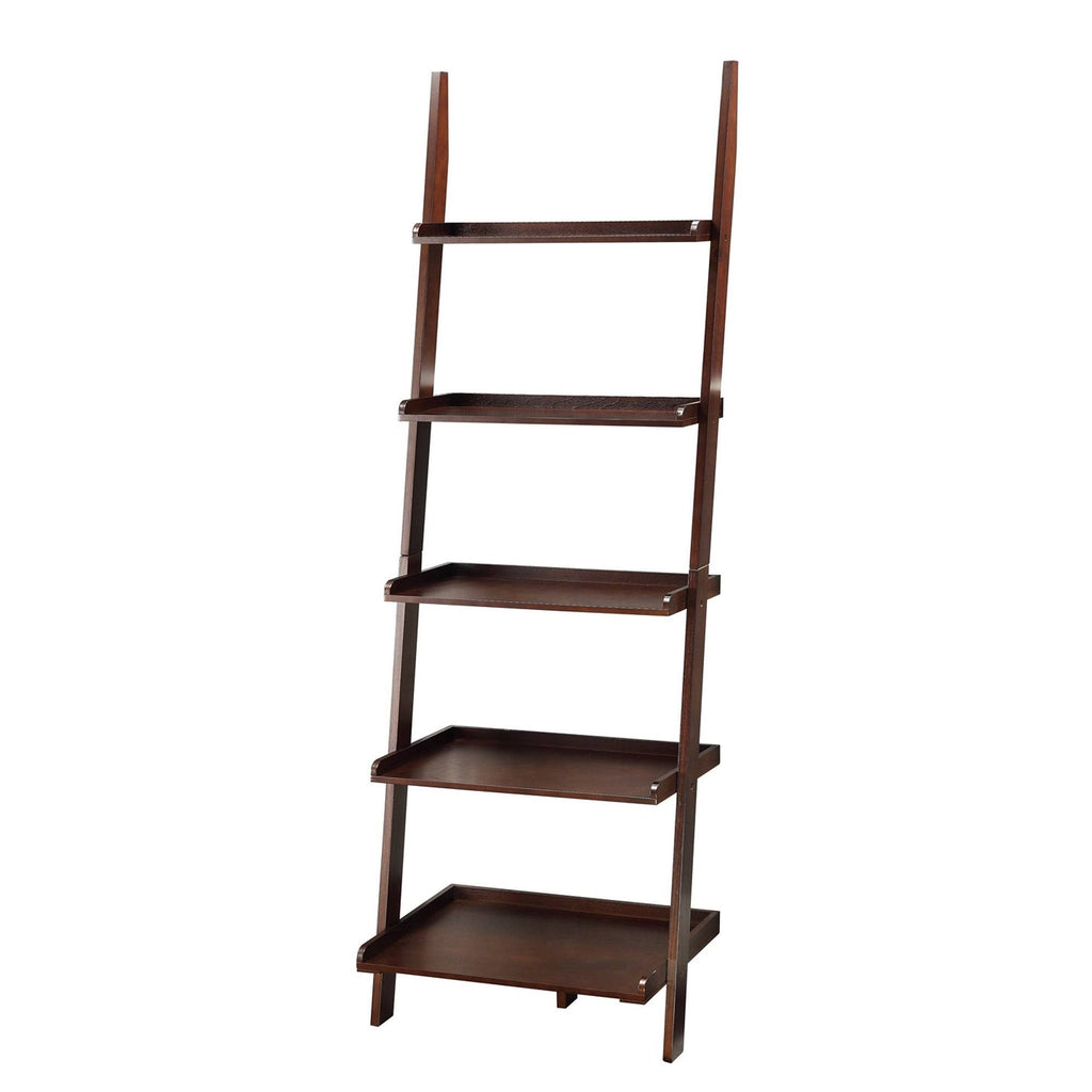 Espresso Ladder Bookshelf Q551