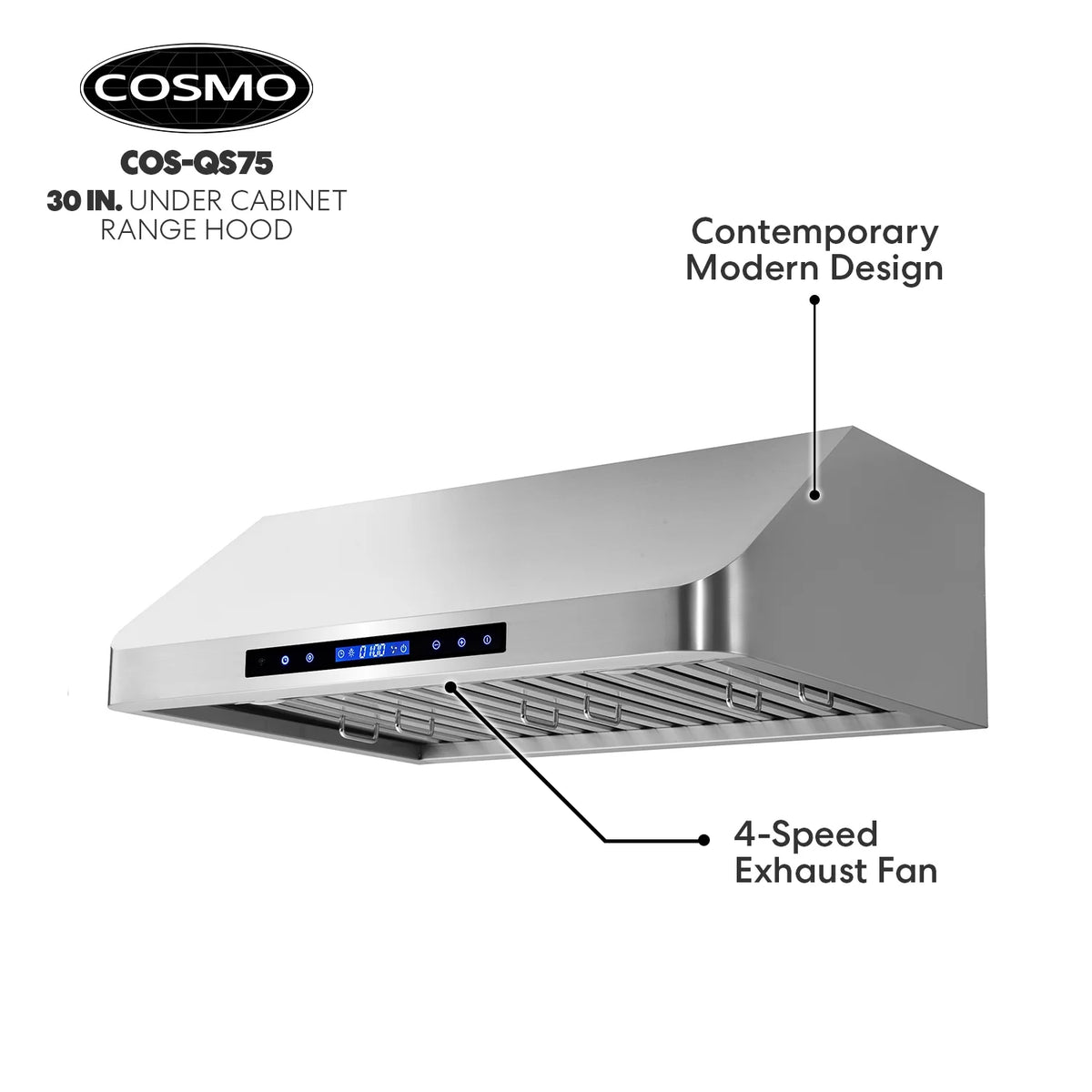 36 in. Ducted Under Cabinet Range Hood in Stainless Steel P709602