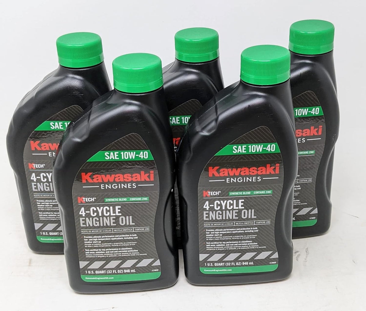 Pack of 5 SAE 10W-40 4-Cycle Engine Oil A88864