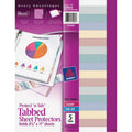 Clear Sheet Protectors with Five Tabs, Letter K26406