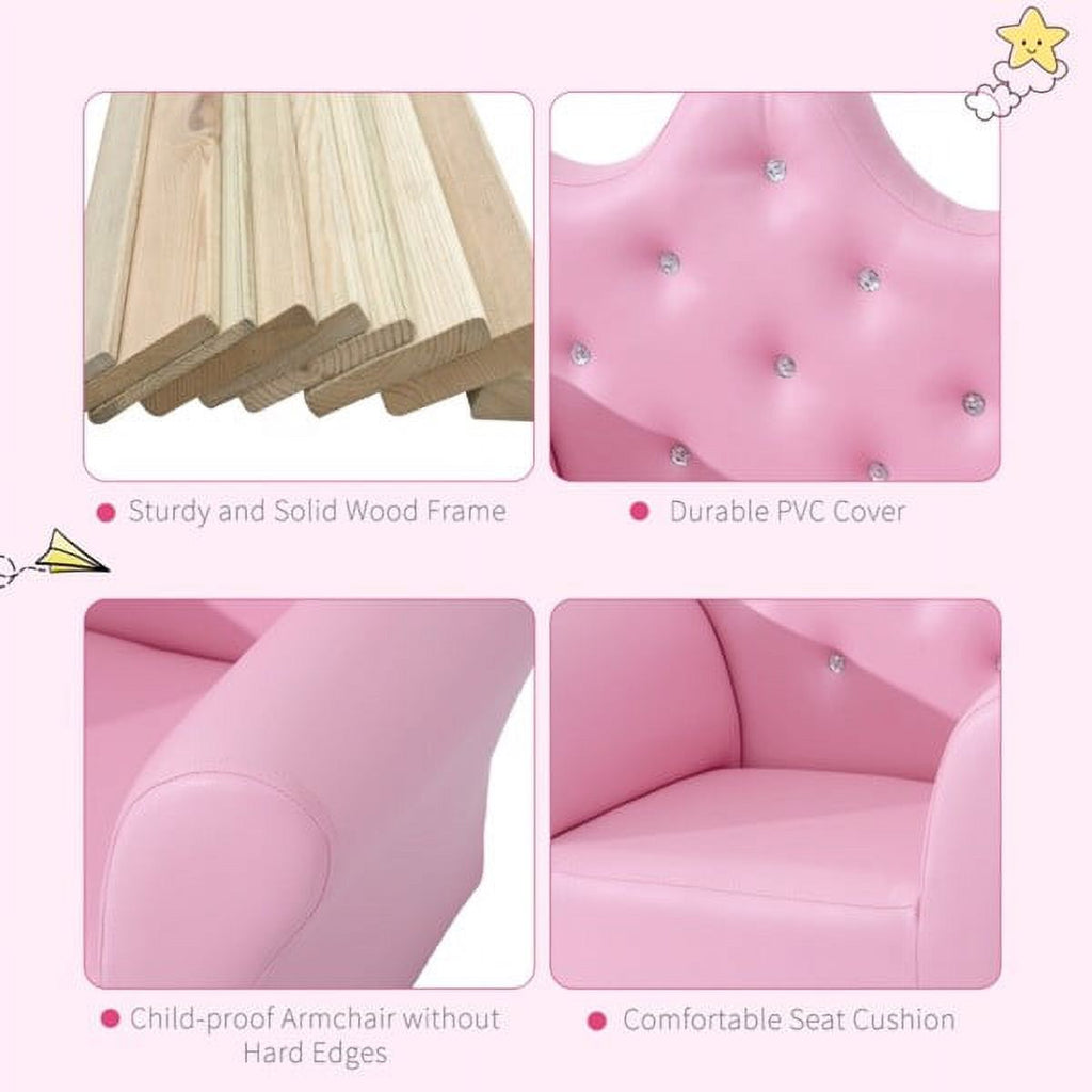 Kids Sofa Set with Footstool C997621