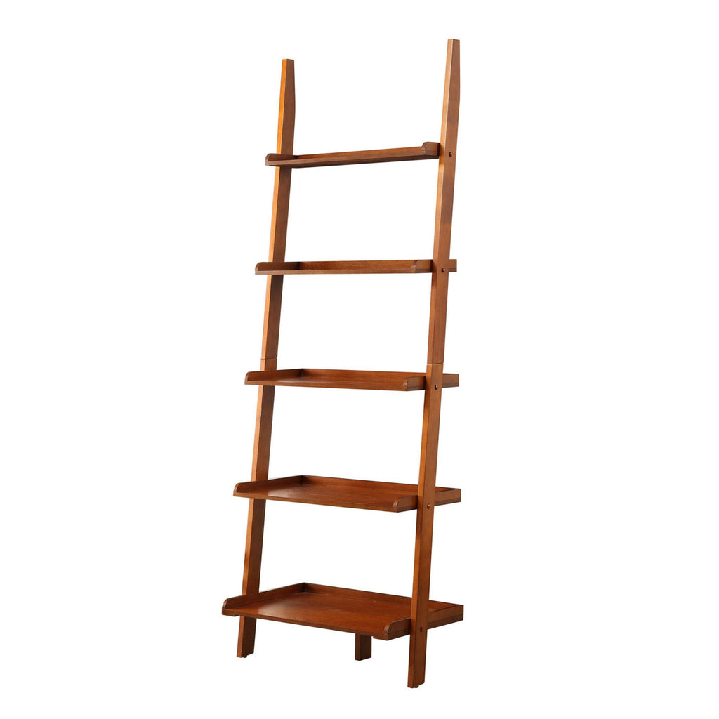 Espresso Ladder Bookshelf Q551
