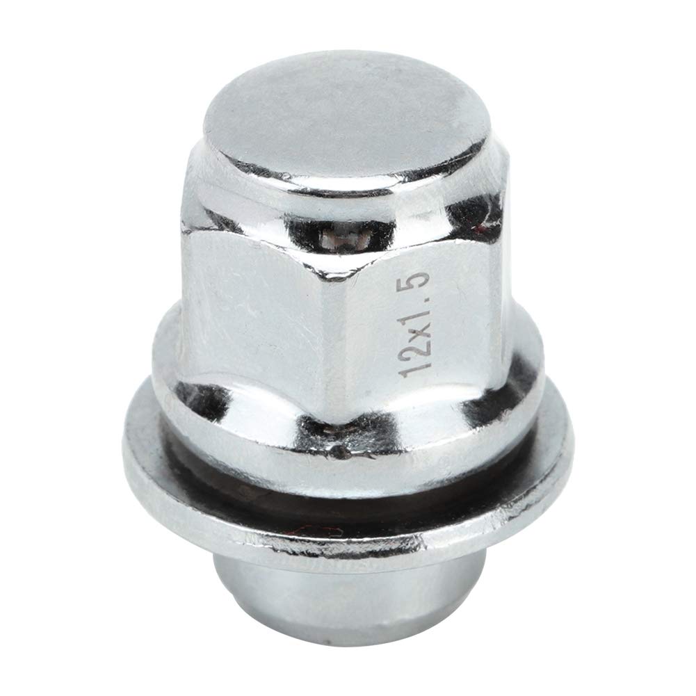 Silver Steel Wheel Nut 20 Pieces Q16477
