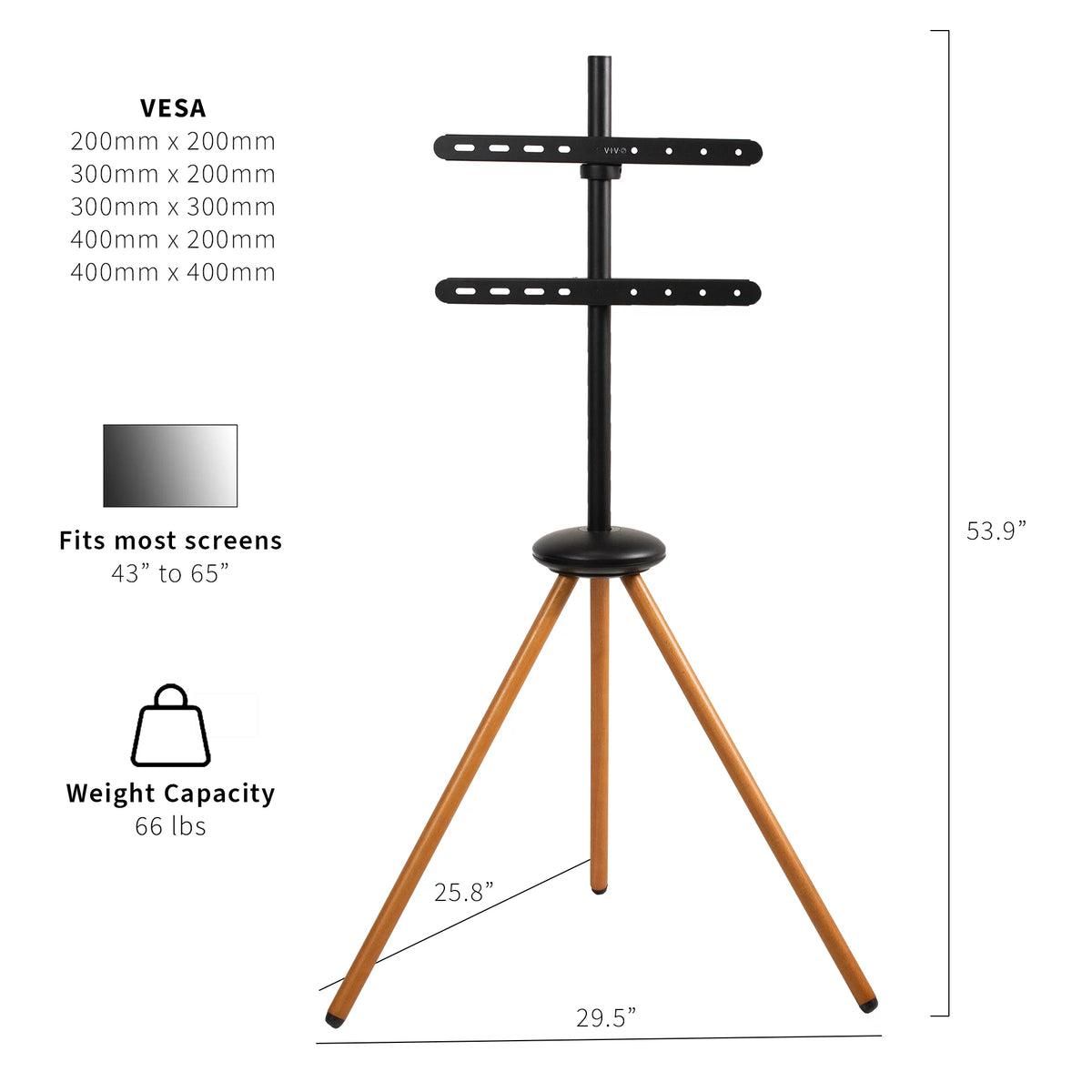 Foldable 43 to 65 inch TV Floor Stand Z8064