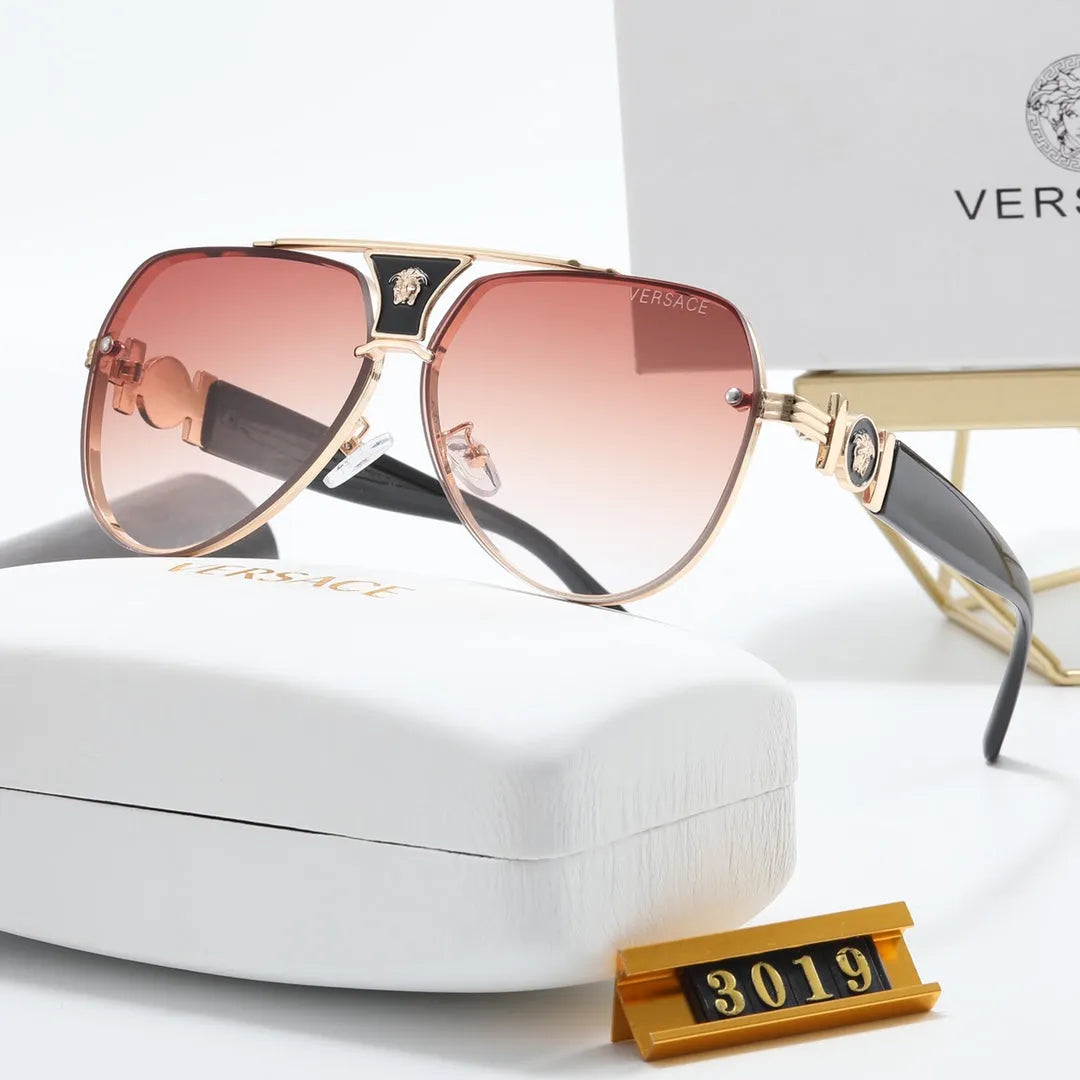 Oval Double Bridge Polarized Sunglasses B203945
