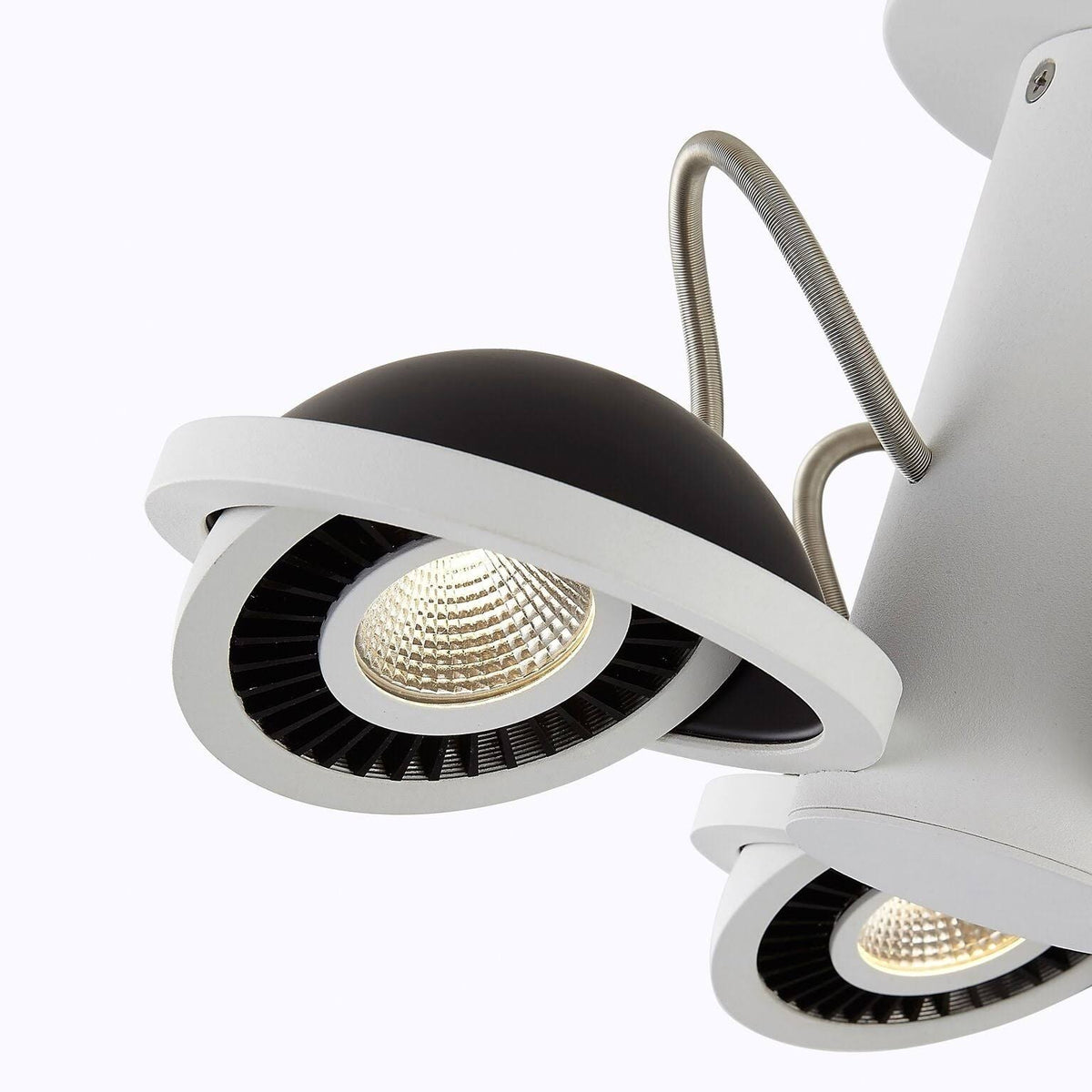 3 Light LED Surface Mount White/Black M937