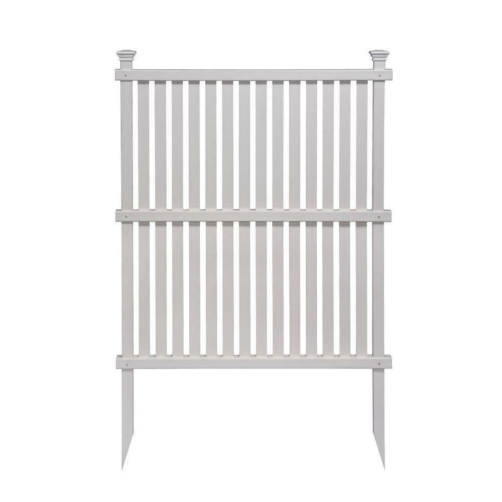 White Vinyl Privacy Screen 2-Pack F548