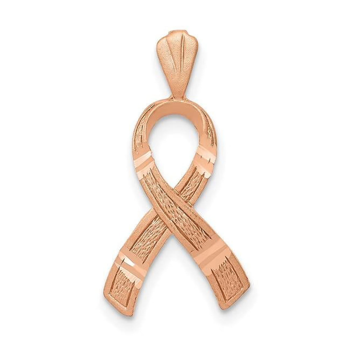 14K Rose Gold Diamond-Cut Pendant M21823