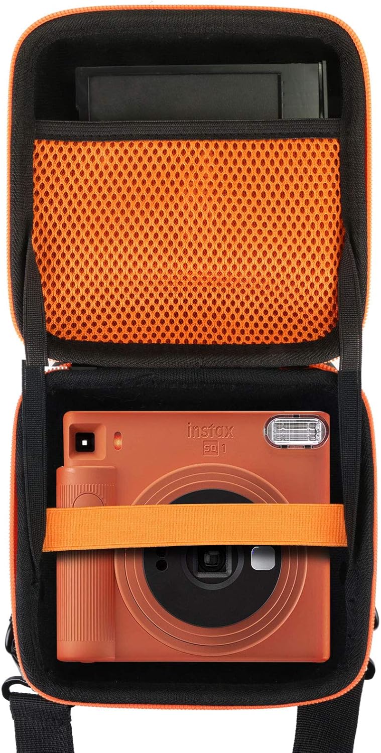Hard Carrying Case for Fujifilm Instax Square SQ1 Instant Camera (Inside Blue) R4302
