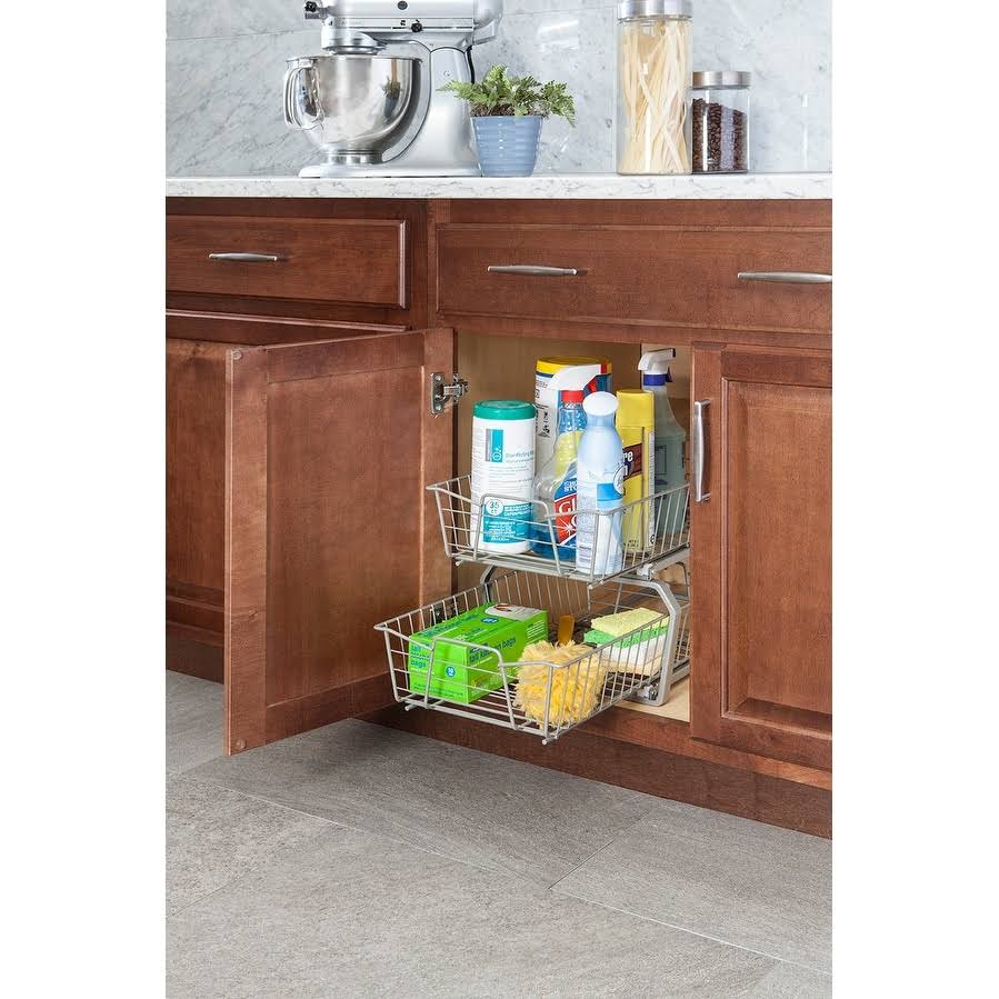2 Tier 11-inch Wide Cabinet Organizer L3639