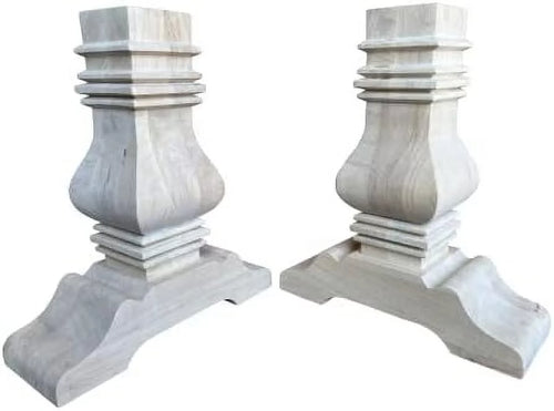 16 inch Wood Pedestal Base, Pack of Two Q424066