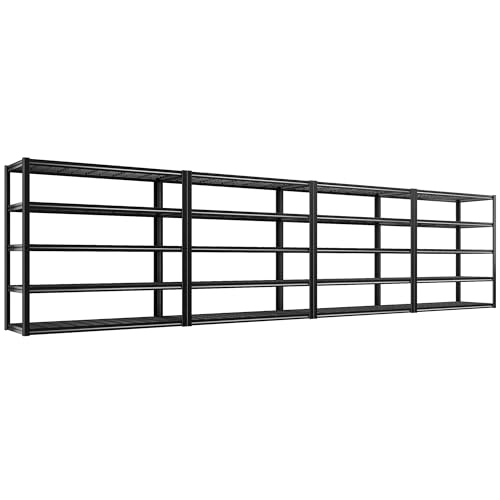 60" W x 24" D x 72" H Heavy Duty Adjustable Metal Shelving J351304