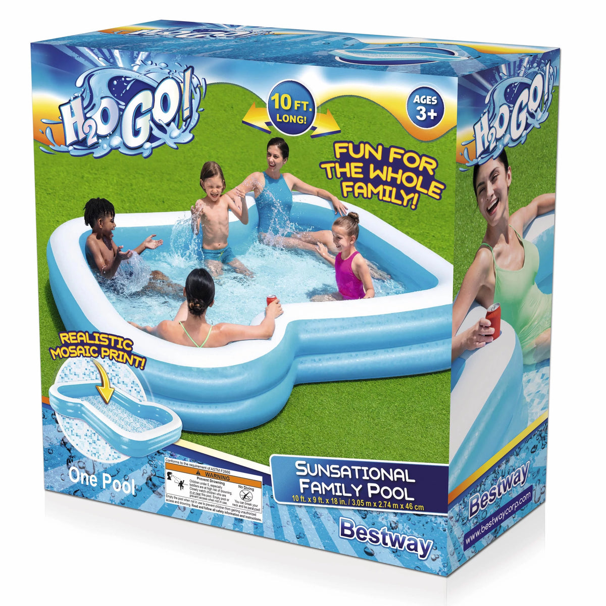 10' x 9' x 18 Inflatable Kiddie and Family Pool B8336