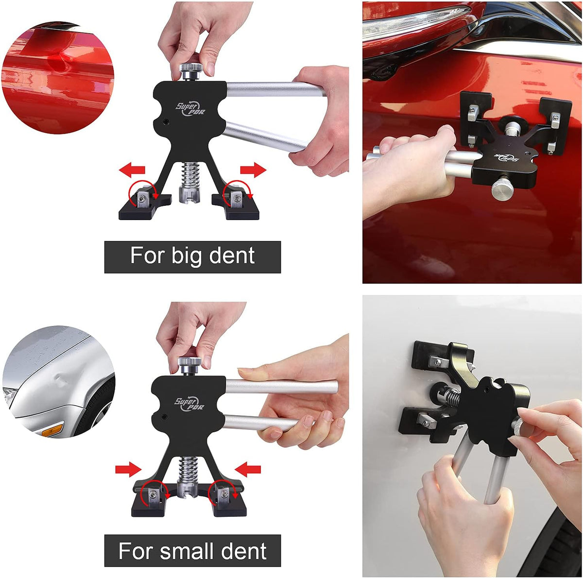 Paintless Dent Repair Kit with Storage Bag J474