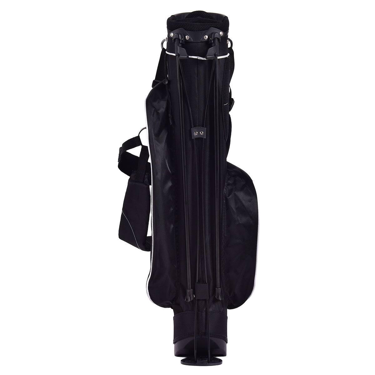 Black Golf Stand Cart Bag with 4 Way Divider B456