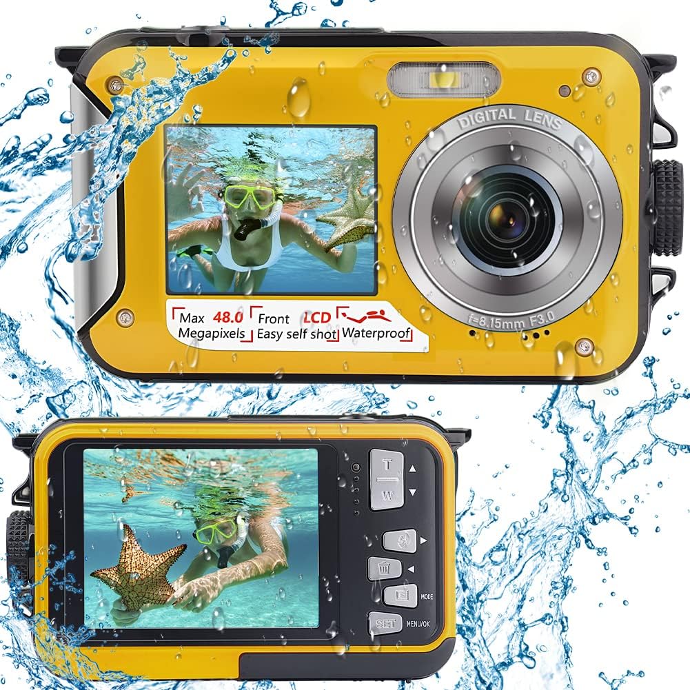 2.7K 48MP Waterproof Underwater Camera Dual Screen 16X Zoom U954