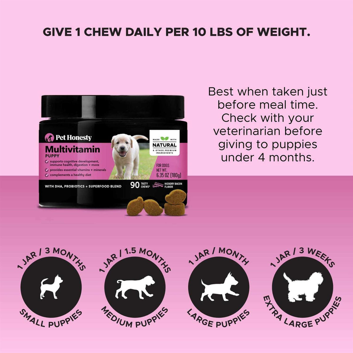 Puppy Multivitamin Glucosamine Soft Chews X436