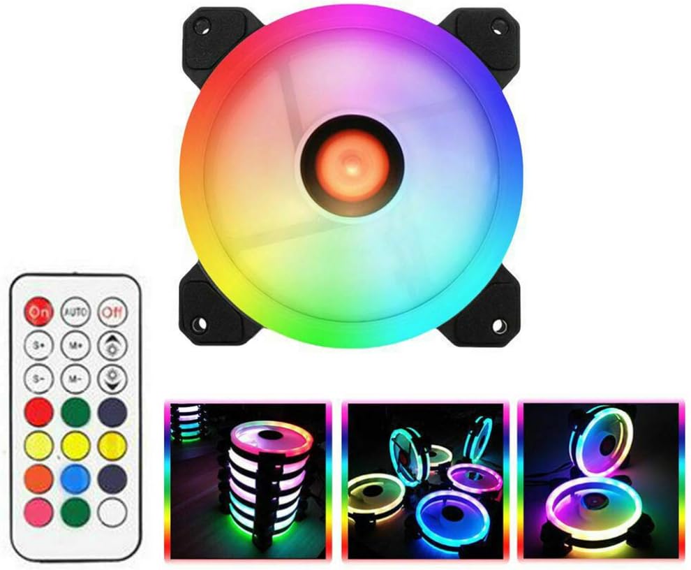 5 Fans 120mm RGB PC Cooling Fan with RGB Controller H872