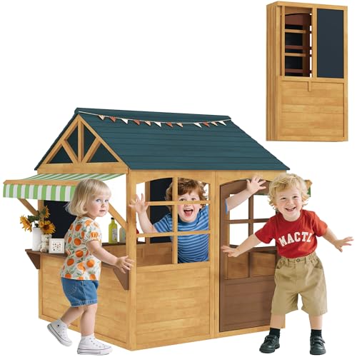 Brown Wooden Foldable Outdoor Playhouse H633