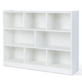 White 3-tier 8-Cube Floor Standing Storage Bookcase J91518