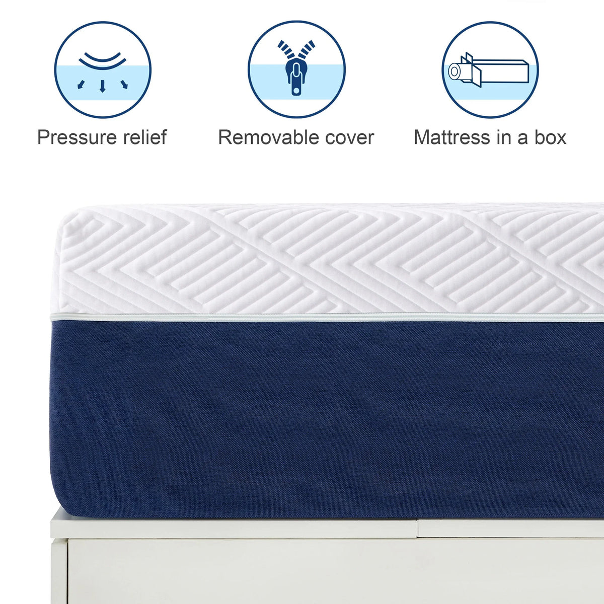 Full Size 12 Gel Memory Foam Mattress Q826
