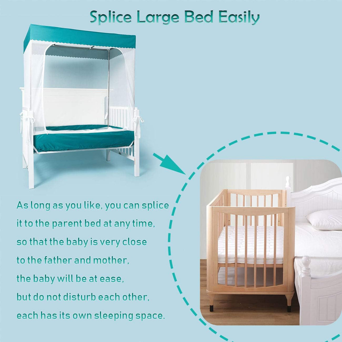 See Through Mesh Crib Safety Tent Z2337