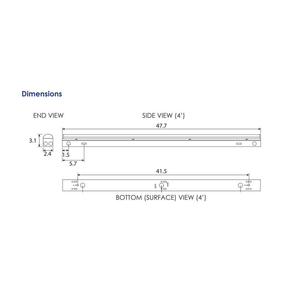 LED 4-Foot 35W Strip Fixture J152