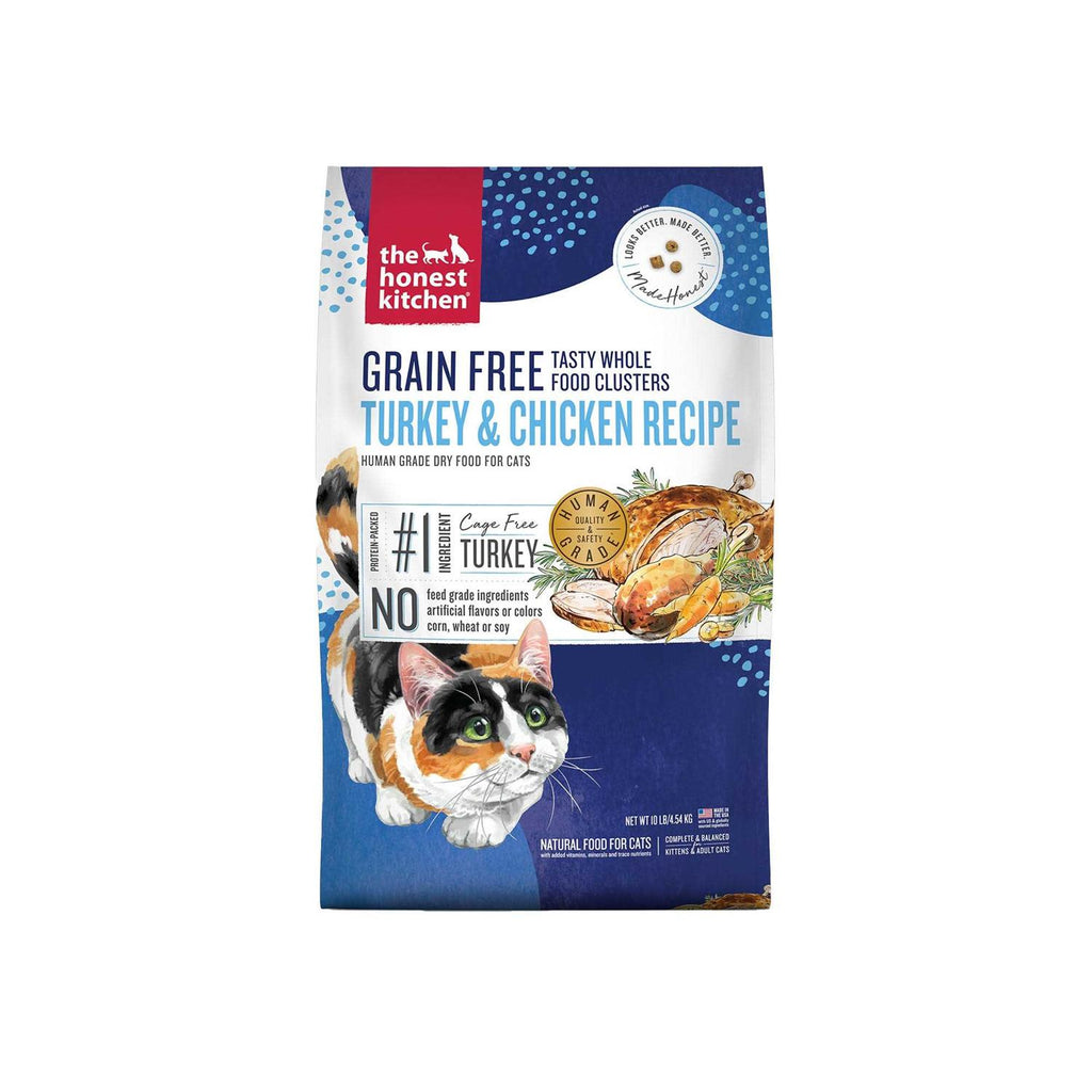 Grain-Free Turkey Chicken Whole Food Clusters Dry Cat Food C554