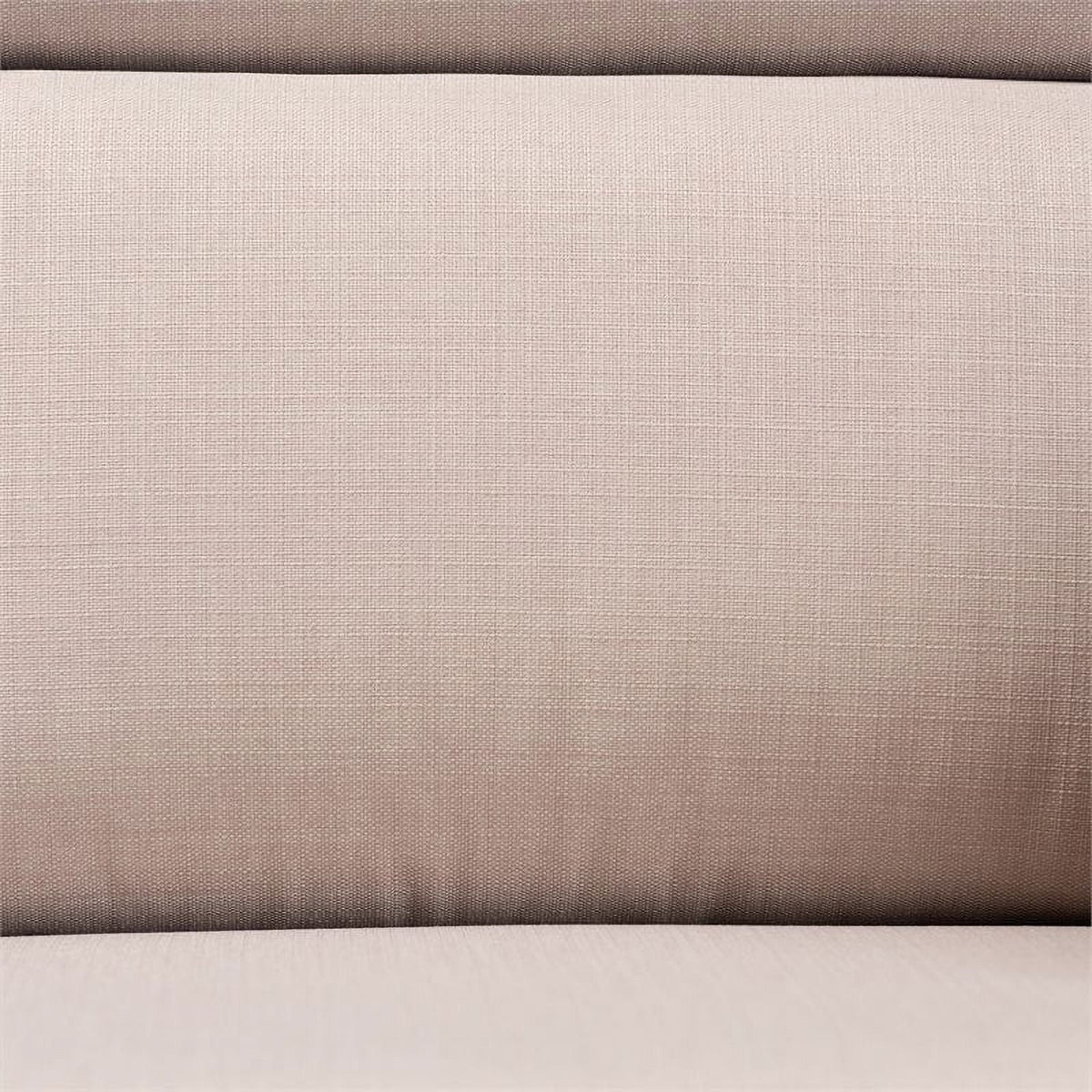 Modern Wood Fabric 3-Seater Sofa in Taupe Walnut Brown R4597