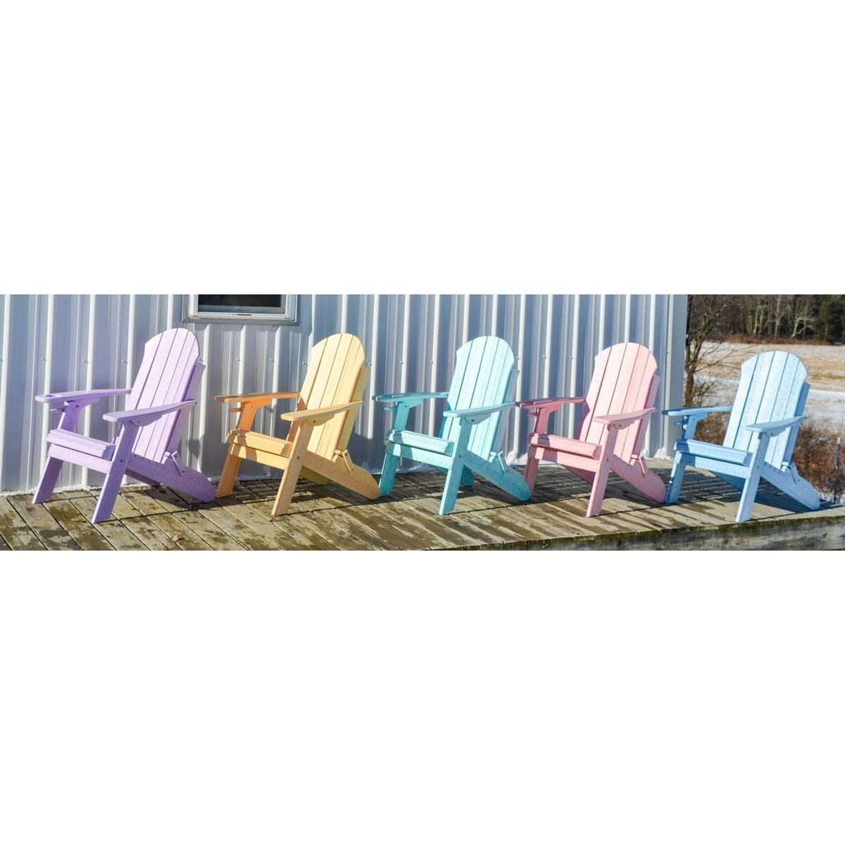 Weathered Wood Folding Adirondack Chair F56870