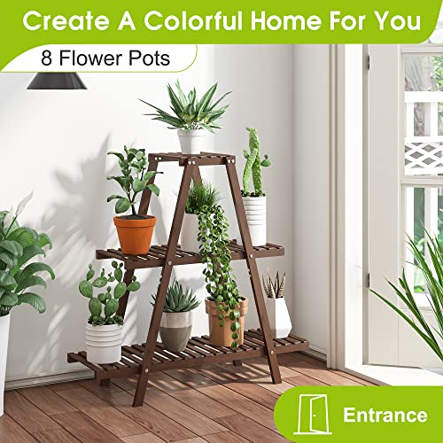 Bamboo 3 Tier Plant Stand P630775