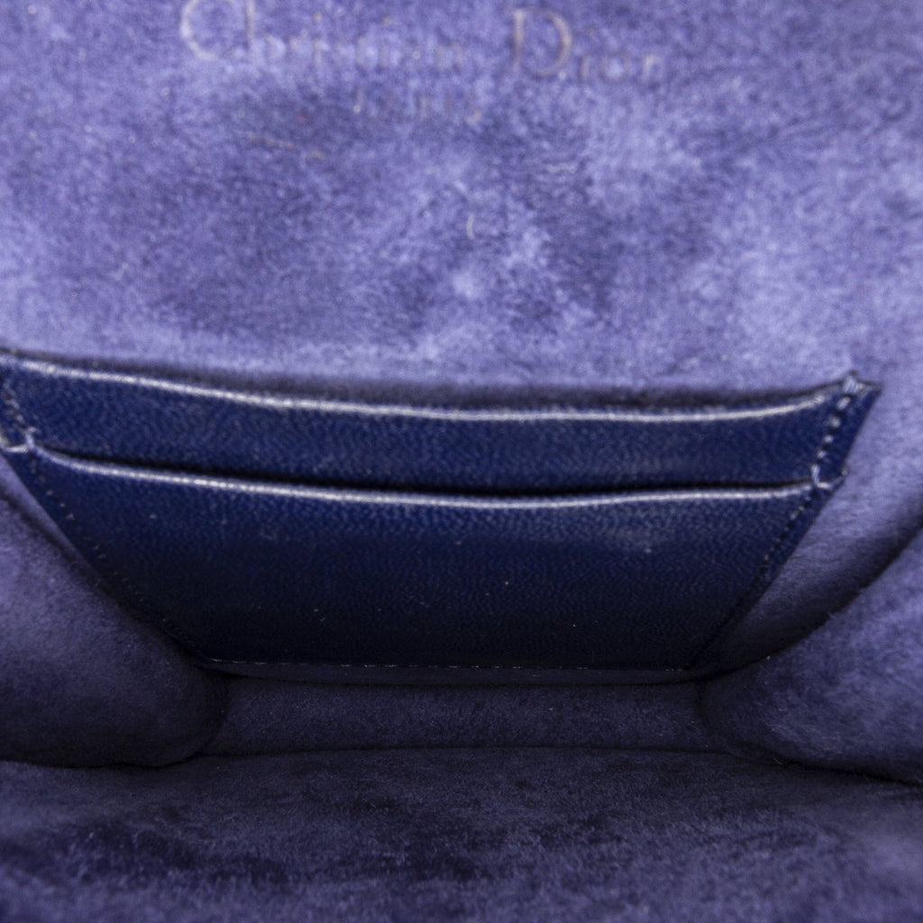 Blue Calf Leather Crossbody Bag J50116