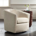 Oatmeal Swivel Accent Chair C6117