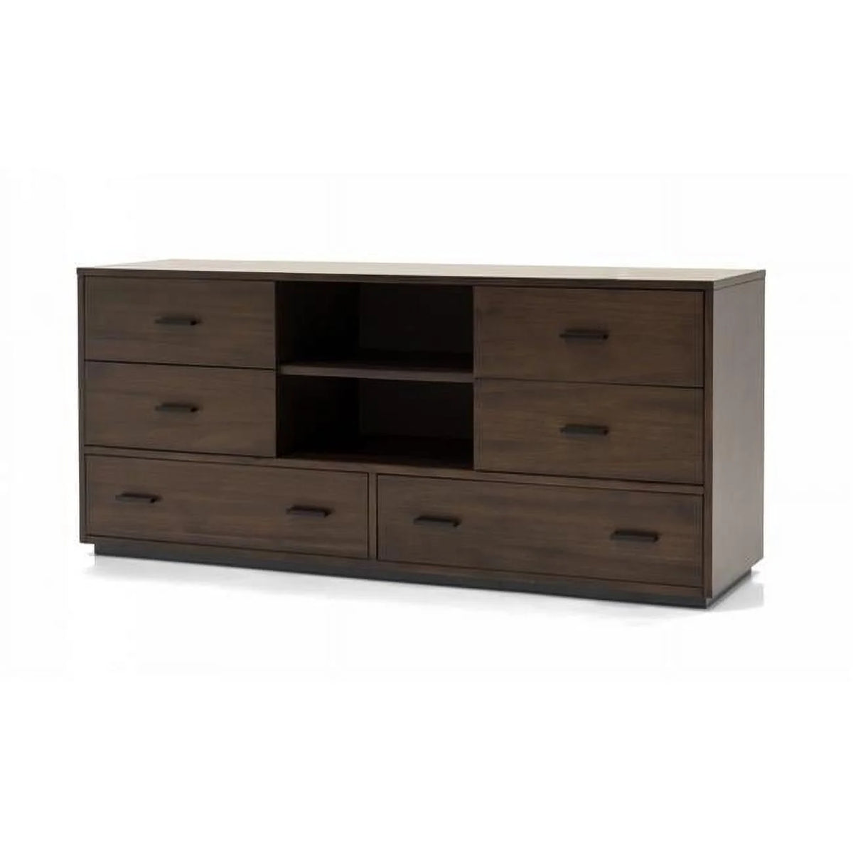 Walnut Six Drawer Double Dresser L58159