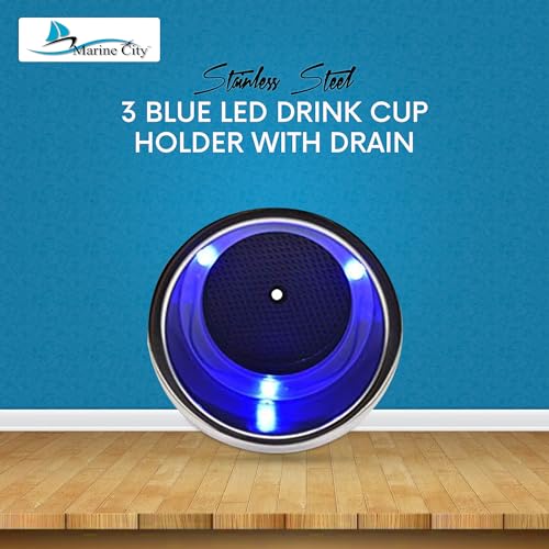Stainless Steel Drink Cup Holder with Drain, Pack of 8 P640213