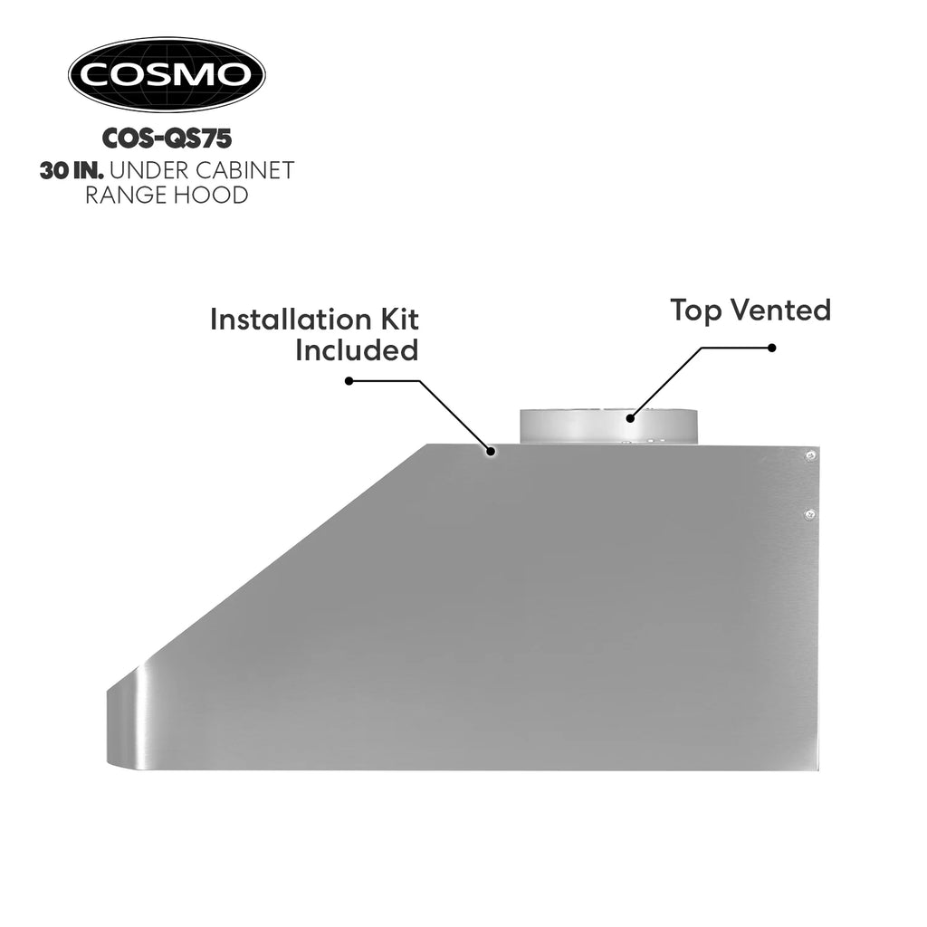 36 in. Ducted Under Cabinet Range Hood in Stainless Steel P709602