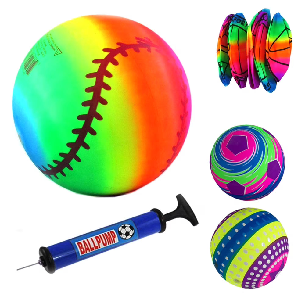 Inflatable Beach Balls Rainbow Plastic Volleyball K878