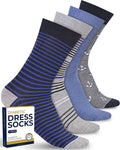 Diabetic Dress Socks for Men 4 Pairs O72875