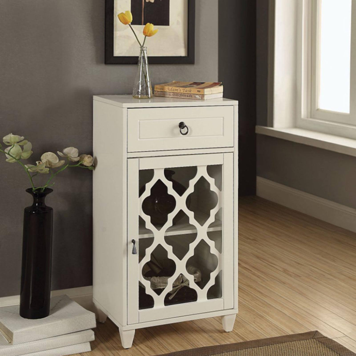 White Side Table K18394
