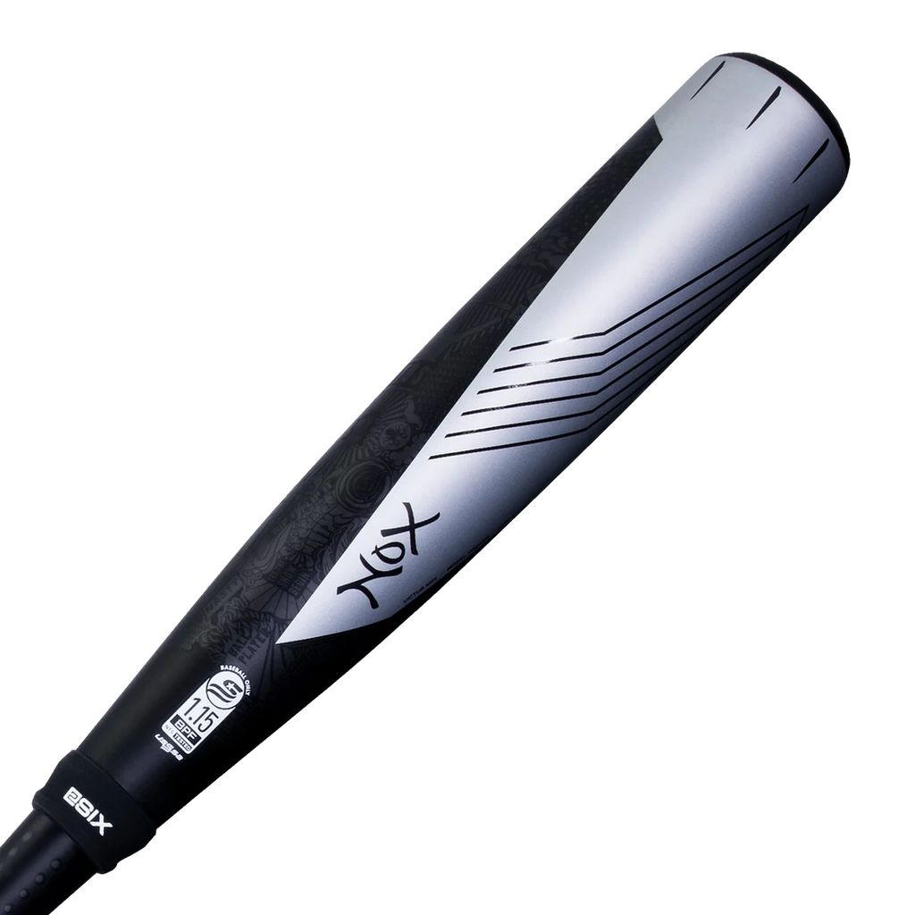 Two Piece Hybrid USSSA Baseball Bat -8 28"/20oz Black/Silver H87523