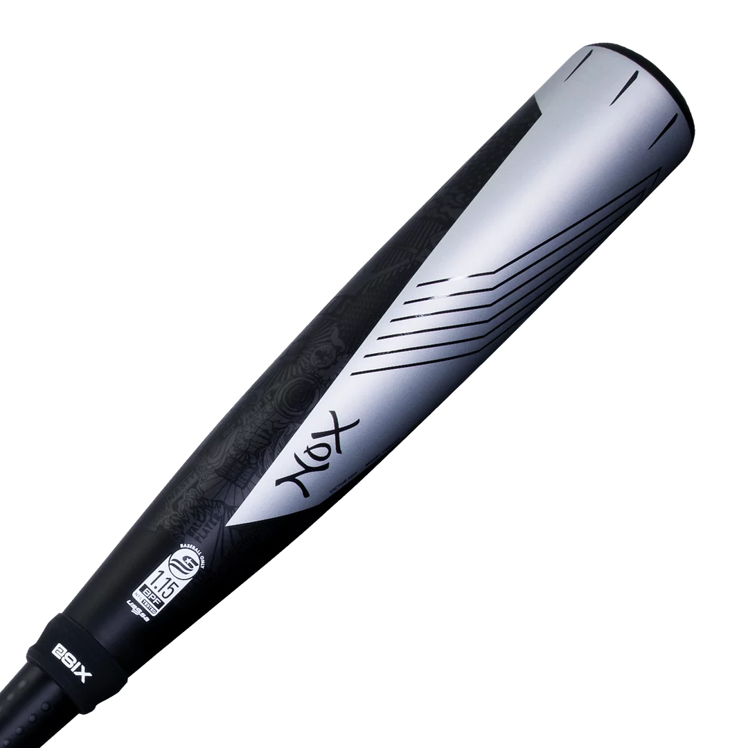 Two Piece Hybrid USSSA Baseball Bat -8 28"/20oz Black/Silver H87523